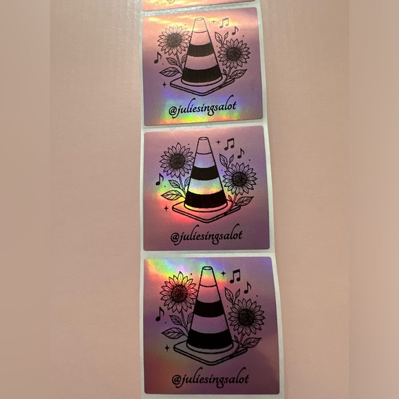 50 ct. Custom 2β Square Thank You, QR Code, FRAGILE Stickers OR LOGO - Picture 8 of 16